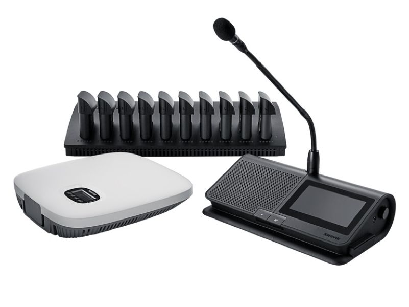 Three components of the digital wireless conference system